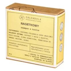 Calendula Modern Self Care, szampon w kostce, Nagietkowy, 80 g