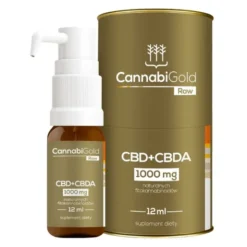 CannabiGold Raw CBD + CBDA 1000, olej, 12 ml