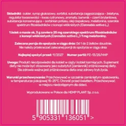Cannova Żelki konopne z melatoniną, 3 szt.