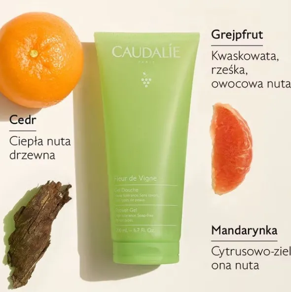 Caudalie Fleur De Vigne, żel pod prysznic, 200 ml
