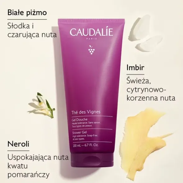 Caudalie The des Vignes, żel pod prysznic, 200 ml