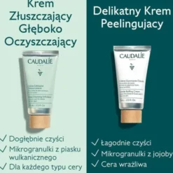 Caudalie Vinoclean, delikatny krem peelingujący, 75 ml