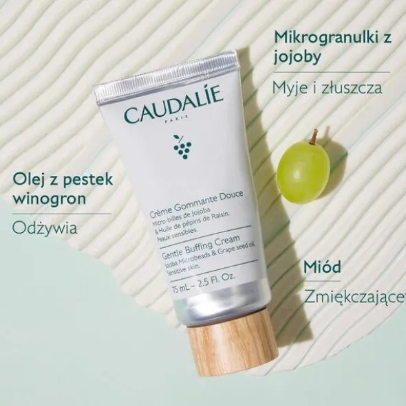 Caudalie Vinoclean, delikatny krem peelingujący, 75 ml