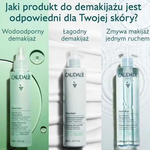 Caudalie Vinoclean, olejek do demakijażu,75 ml