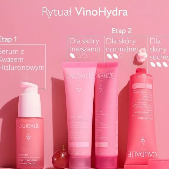 Caudalie VinoHydra, serum z kwasem hialuronowym, 30 ml