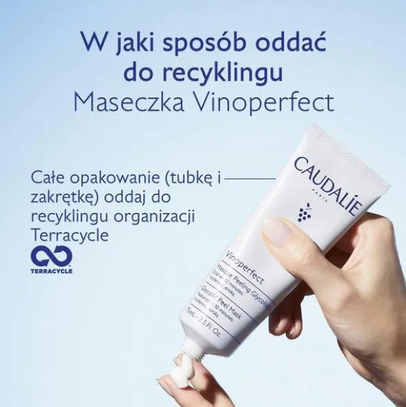 Caudalie Vinoperfect, glikolowa maseczka peelingująca, 75 ml