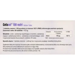 Cefasel 100 nutri, Selen-Tabs, tabletki, 60 szt.