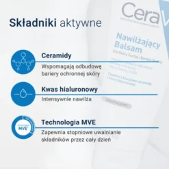 CeraVe, balsam nawilżający do ciała i twarzy dla skóry suchej i bardzo suchej, 177 ml