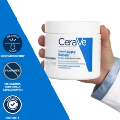 CeraVe, balsam nawilżający do ciała i twarzy dla skóry suchej i bardzo suchej, 340 g
