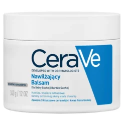 CeraVe, balsam nawilżający do ciała i twarzy dla skóry suchej i bardzo suchej, 340 g