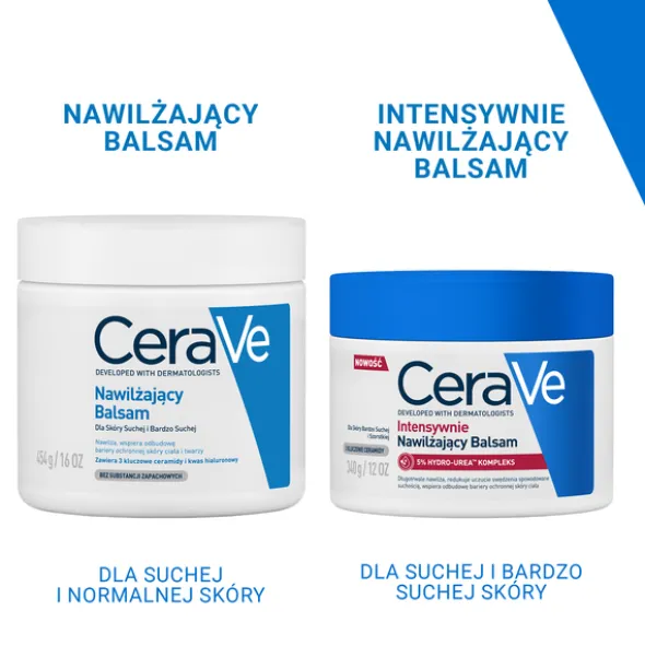 CeraVe, balsam nawilżający do ciała i twarzy dla skóry suchej i bardzo suchej, 454 g
