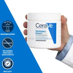 CeraVe, balsam nawilżający do ciała i twarzy dla skóry suchej i bardzo suchej, 454 g