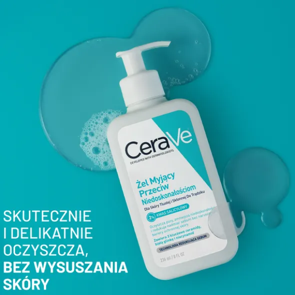 CeraVe, żel myjący przeciw niedoskonałościom, 236 ml