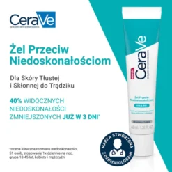 CeraVe, żel przeciw niedoskonałościom, 40 ml