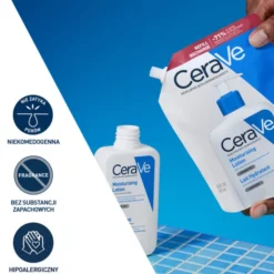 CeraVe, nawilżająca emulsja dla skóry normalnej, suchej i bardzo suchej, opakowanie uzupełniające refill, 473 ml