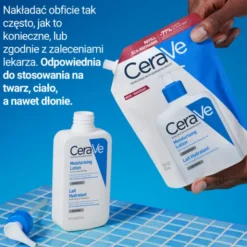 CeraVe, nawilżająca emulsja dla skóry normalnej, suchej i bardzo suchej, opakowanie uzupełniające refill, 473 ml