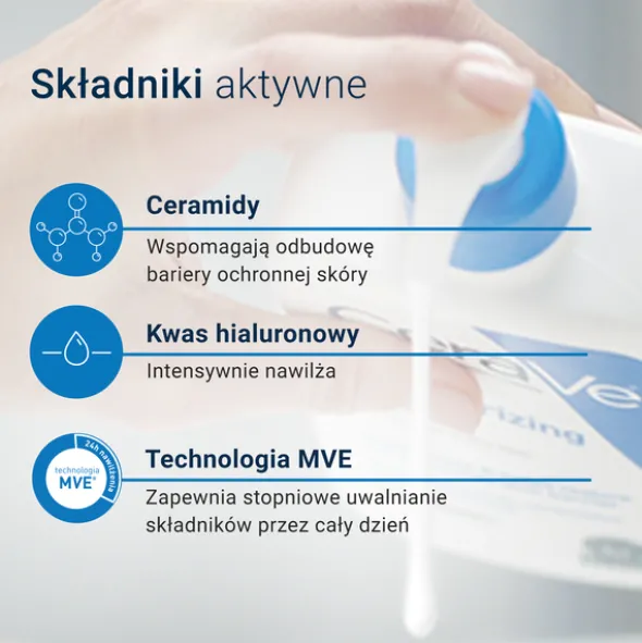 CeraVe, nawilżająca emulsja dla skóry suchej i bardzo suchej, 473 ml