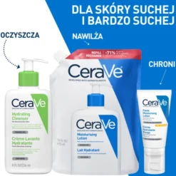 CeraVe, nawilżająca emulsja dla skóry normalnej i suchej, refill, 473 ml