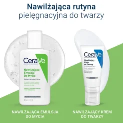 CeraVe, nawilżająca emulsja do mycia dla skóry normalnej i suchej, 88 ml