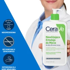 CeraVe, nawilżająca emulsja do mycia dla skóry normalnej i suchej, 473 ml