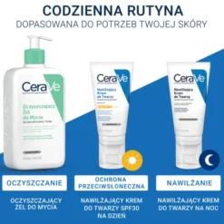 CeraVe, nawilżający krem do twarzy SPF 30, 52 ml