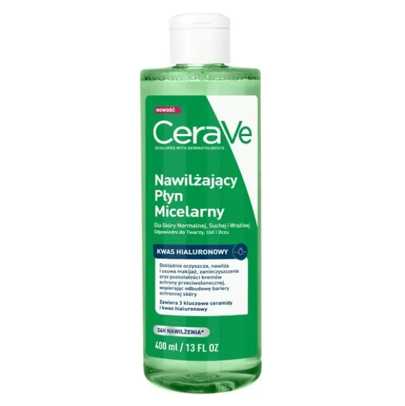 CeraVe, nawilżający płyn micelarny, 400 ml
