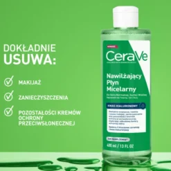 CeraVe, nawilżający płyn micelarny, 400 ml