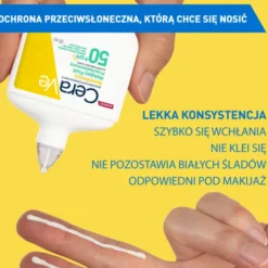 CeraVe, niewidoczny, matujący fluid SPF50+, 50 ml