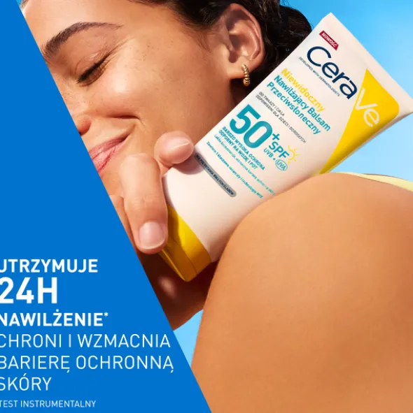 CeraVe, niewidoczny, nawilżający balsam przeciwsłoneczny SPF50+, 177 ml