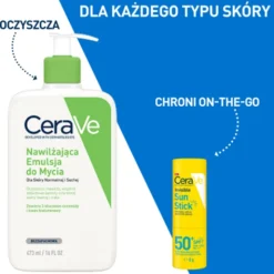Cerave, niewidoczny sztyft przeciwsłoneczny SPF50+, 8 g