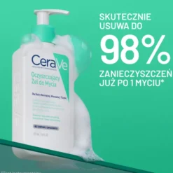 CeraVe, oczyszczający żel do mycia z ceramidami dla skóry normalnej i tłustej, 473 ml