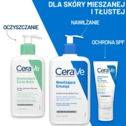 CeraVe, oczyszczający żel do mycia z ceramidami dla skóry normalnej i tłustej, 236 ml