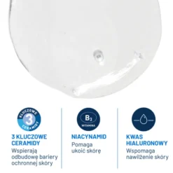 CeraVe, oczyszczający żel do mycia z ceramidami dla skóry normalnej i tłustej, 236 ml