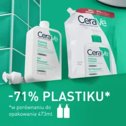 CeraVe, oczyszczający żel do mycia z ceramidami dla skóry normalnej i tłustej, refill, 473 ml