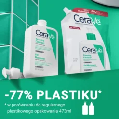 CeraVe, oczyszczający żel do mycia z ceramidami dla skóry normalnej i tłustej, refill, 473 ml