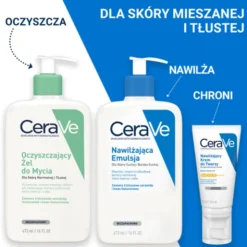 CeraVe, oczyszczający żel do mycia z ceramidami dla skóry normalnej i tłustej, refill, 473 ml