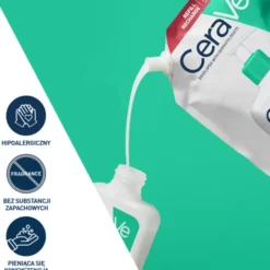 CeraVe, oczyszczający żel do mycia z ceramidami dla skóry normalnej i tłustej, refill, 473 ml