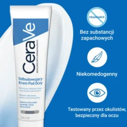 CeraVe, odbudowujący krem pod oczy dla skóry normalnej i suchej, 14 ml