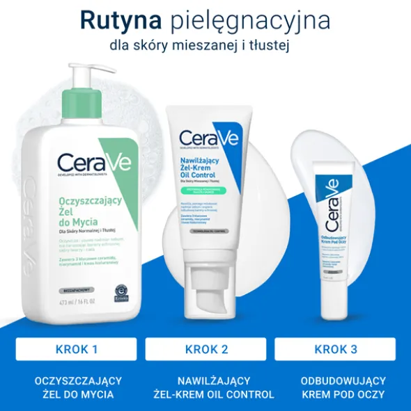 CeraVe Oil Control, nawilżający żel-krem, 52 ml