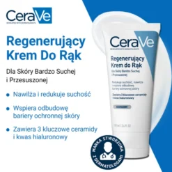 CeraVe, regenerujący krem do rąk, 100 ml