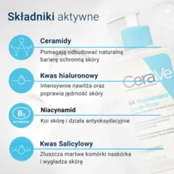 CeraVe SA, wygładzający żel do mycia, 236 ml