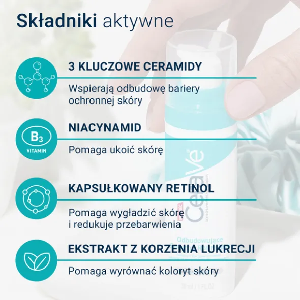 CeraVe, serum odbudowujące z retinolem, 30 ml