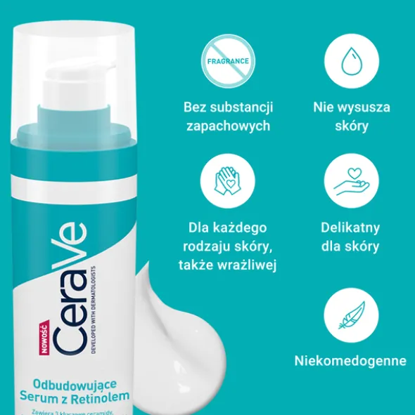 CeraVe, serum odbudowujące z retinolem, 30 ml