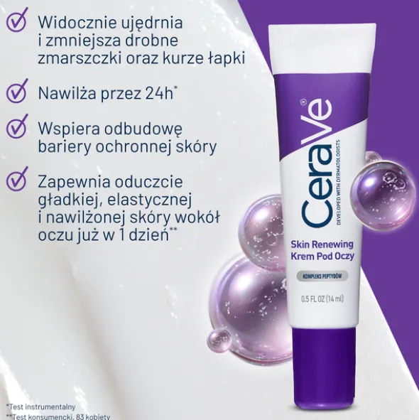 Cerave Skin Renewing, krem pod oczy, 14 ml