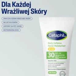 Cetaphil Daily Defence Facial Moisturiser SPF 30, krem nawilżający na dzień, 50 ml