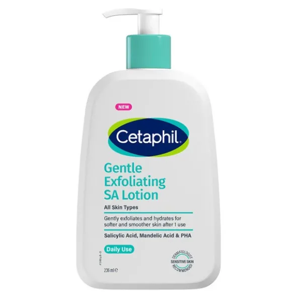 Cetaphil Gentle Exfoliating SA, łagodny balsam złuszczający do twarzy i ciała, 236 ml