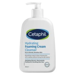Cetaphil Hydrating Foaming Cream Cleanser, kremowa pianka oczyszczająca do twarzy, 236 ml
