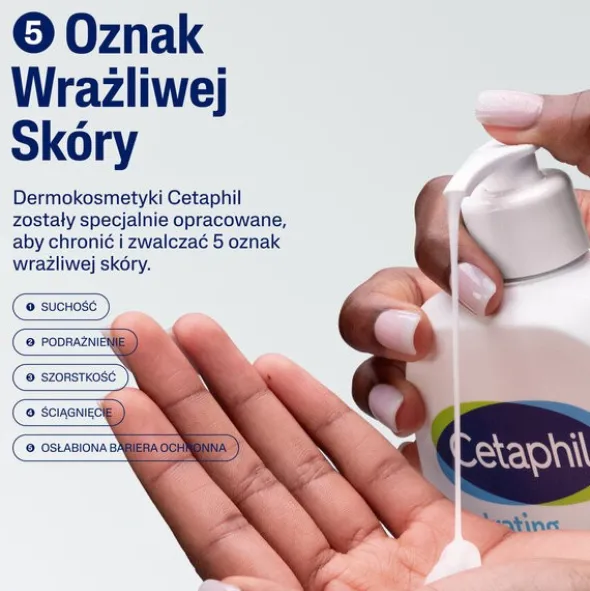 Cetaphil Hydrating Foaming Cream Cleanser, kremowa pianka oczyszczająca do twarzy, 236 ml