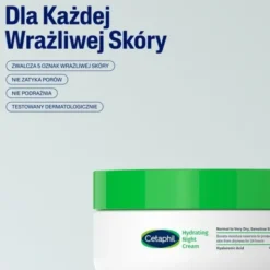 Cetaphil Hydrating Night Cream, krem nawilżający do twarzy, na noc, 48 g