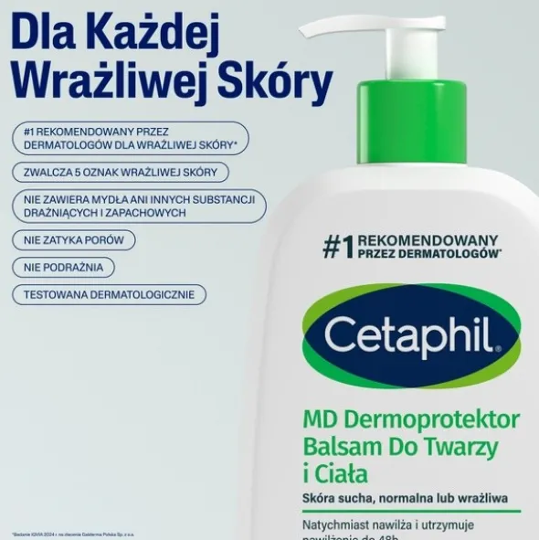 Cetaphil MD Dermoprotektor, balsam nawilżający do twarzy i ciała, 236 ml